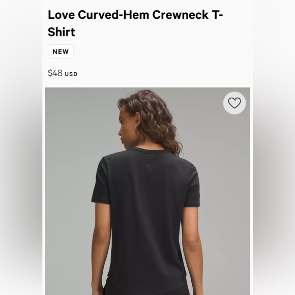 Lululemon Love Curved HemShort Sleeve Tee - Picture 9 of 9
